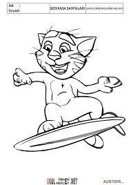 talking-tom boyama sayfaları